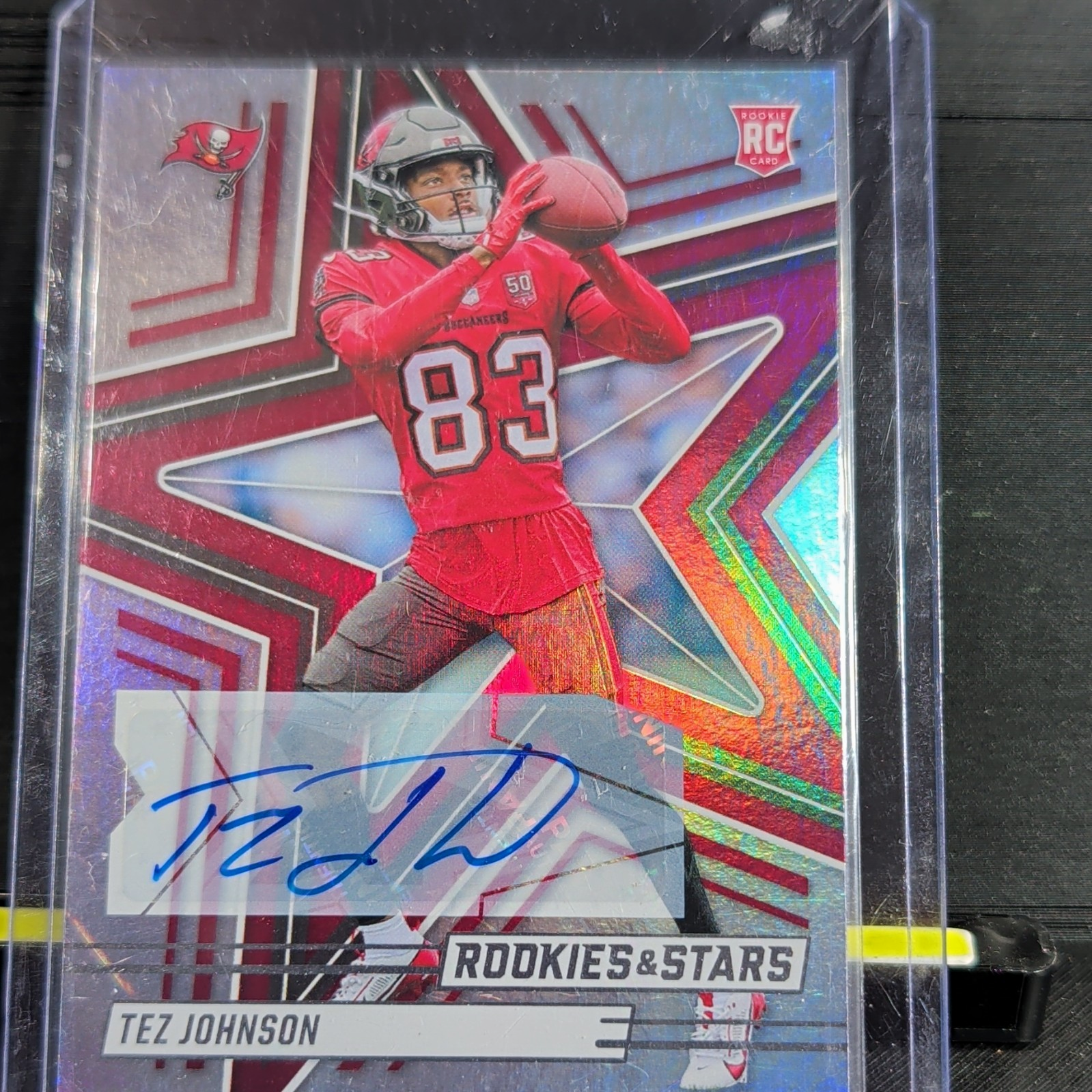 Panini 2025 Rookies & Stars Tez Johnson RC Auto Tampa Bay Buccaneers #184