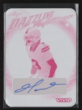 2024 Leaf Vivid Dazzling Performers Auto Plate Magenta #DP-DH1 Damar Hamlin 1/1