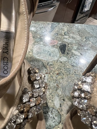 Jimmy Choo Authentic Heel’s With Crystals - Afbeelding 2 van 5