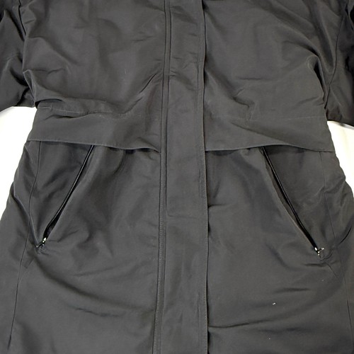 Athleta Vortex Reversible Black Down Parka Jacket Womens Size XXS Puffer Coat - Picture 5 of 16