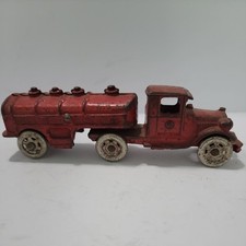 1930's AC Williams Cast Iron Truck And Tanker Trailer