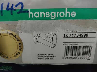 Hansgrohe 71734990 Talis E Einhandmischer mit Wandauslauf - Gold poliert