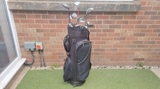 Mens Full Set Of Right Hand Golf Clubs Slazenger Irons Go Classics Bag & Extras
