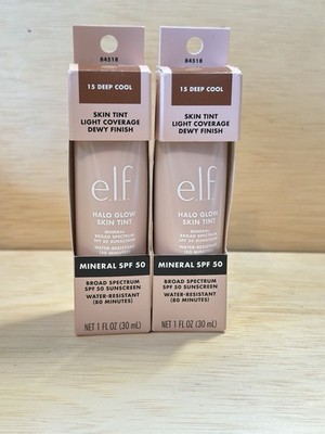 Lot 2-elf 15 Deep Cool Halo Glow Skin Tint-SPF Sunscreen
