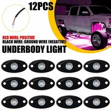 12x Purple Rock Led Light Offroad Underglow Neon Light For Atv Utv Suv Car Truck 12x Purple Rock Led Light Offroad Underglow Neon Light For Atv Utv Suv Car Truck