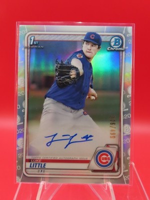 2020 Bowman Draft Chrome Draft Picks Auto Luke Little #CDA-LL Auto