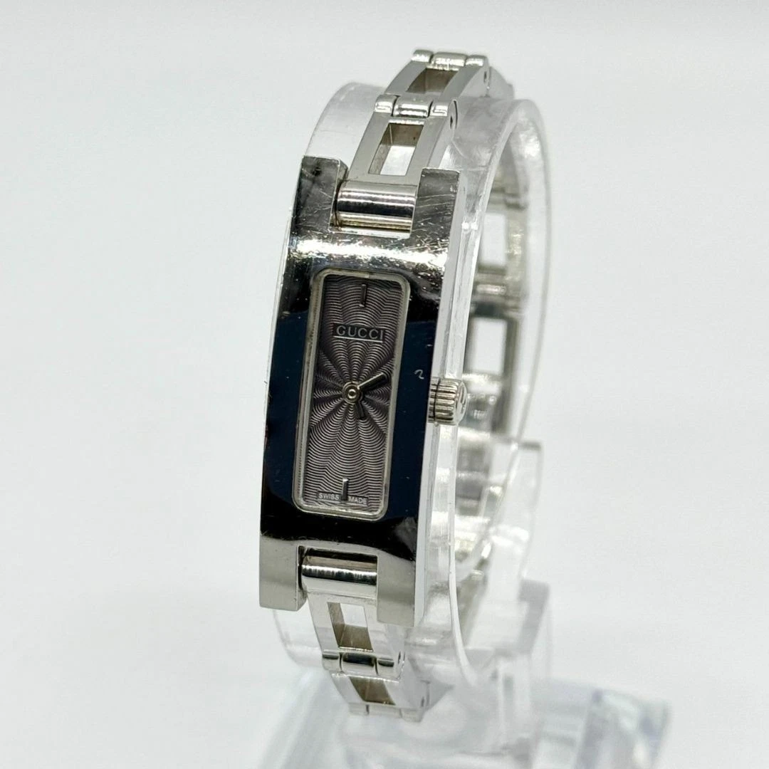 Montre femme Gucci 3900L cadran gris quartz 2 aiguilles bracelet 14,5 cm