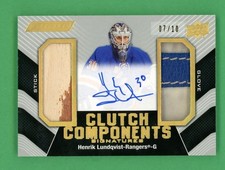 Henrik Lundqvist 2023-24 Upper Deck Engrained Clutch Components /10 #CCS-HL