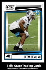 2022 Panini Score Ikem Ekwonu #322 Carolina Panthers Rookie NFL Football