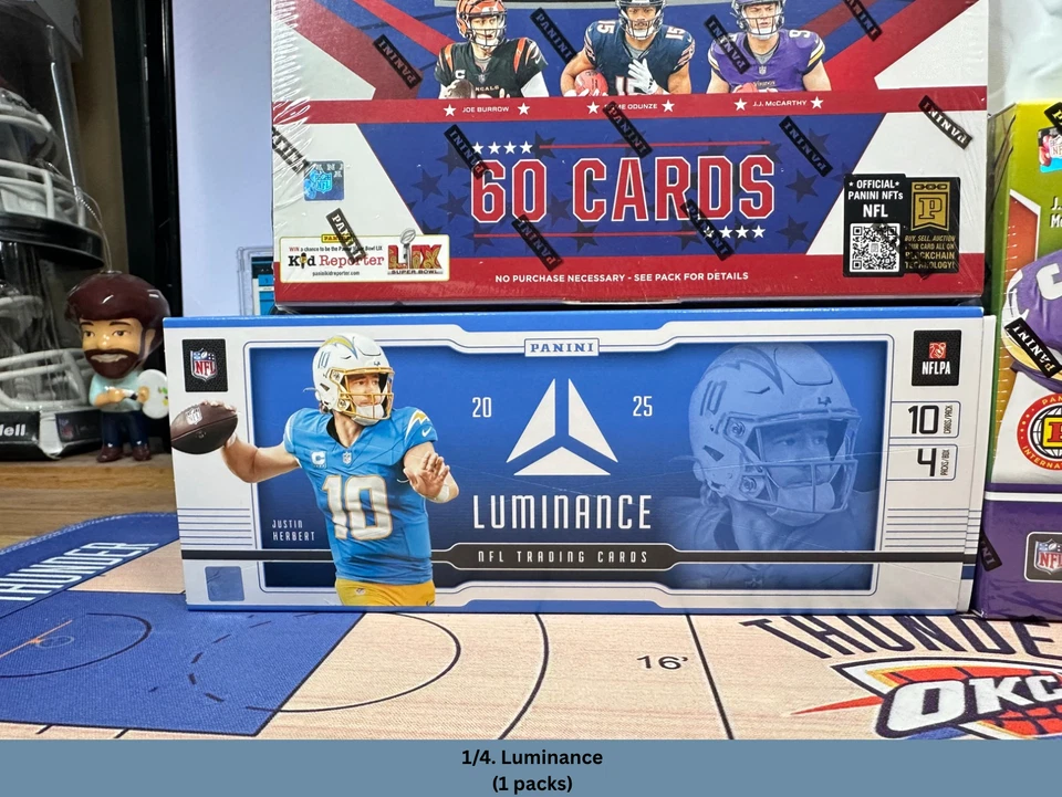New England Patriots Hobby Box BREAK 24-25 NFL 1/4 Luminance 1/2 Phoenix - Image 3 of 4