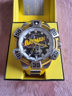 Invicta Armbanduhr Herren Batman DC Comics nightglow silber/gelb