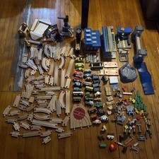 VTG THOMAS BRIO IKEA LITTLE TREE WOOD TRAIN TRACK ACCESSORIES LOT 198 PCS Lot