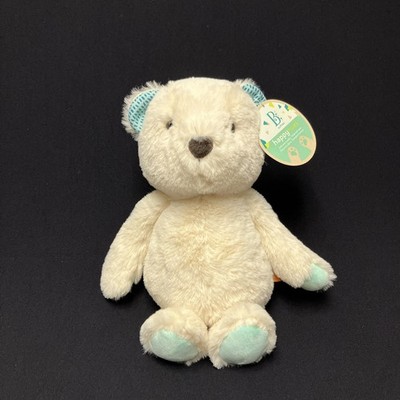 B Softies Happy Hues Marshmallow Cuddles Teddy Bear 11'' Cream Teal Plush