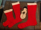 1950's Vintage Handmade Christmas Stockings Made In Japan. (5). — photo 7
