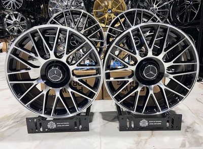 (4) 19 Inch Mercedes Wheels S C E Class Staggered 19x8.5/9.5 offset 40/455x112 M