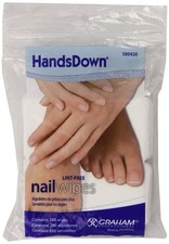 Graham Hands Down Nail Wipes, 200 Count 200 Pack of 1 , 1