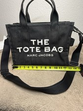 Marc Jacobs Canvas Small The Tote Bag - Black Pre-Owned