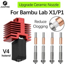 For Bambulab Hotend Nozzle V4 Fan Heating Complete X1 P1 Thermistor Carbon Parts