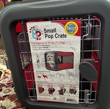 Sport Pet Small Collapsible/Pop Up Crate For Dogs Up To 25Lbs -Open Box