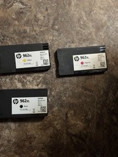 3 Pack HP 962XL Black, Yellow  Magenta Ink Cartridges- EXP- 2024/2025
