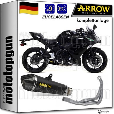 ARROW KOMPLETTANLAGE ZUGELASSEN KAT X-KONE SCHWARZ C KAWASAKI NINJA 650 2018 18