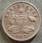 1917 George V Threepence — photo from another recent sale