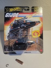 2026 Hot Wheels Premium Pop Culture G.I. Joe Cobra H.I.S.S Matte Black Tank 1:64