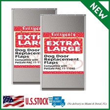  2-Pack PAC11-11040 Extra Large Dog Door Flap Replacement Compatible with Pe...