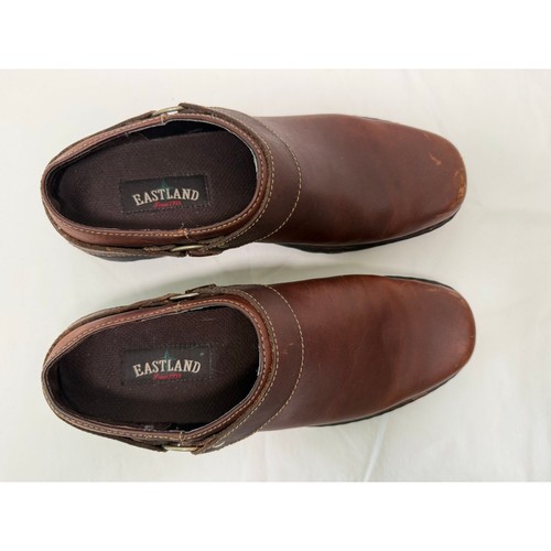 Eastland Y2K Brown Leather Mules, Women's Size 11M - Picture 6 of 7