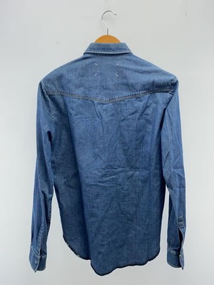 Maison Margiela Western Light Blue Denim Long-Sleeve Shirt Maison Margiela Western Light Blue Denim Long-Sleeve Shirt