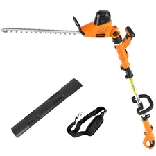 2 in 1 Electric Hedge Trimmer, Corded 4.8A Pole Hedge Trimmer with 18 Inch La...