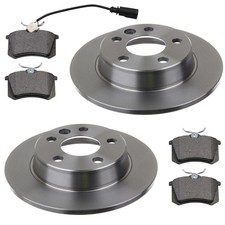 2 Bremsscheiben hinten für VW Sharan 7M Bremsbelagsatz 15 Zoll Felge