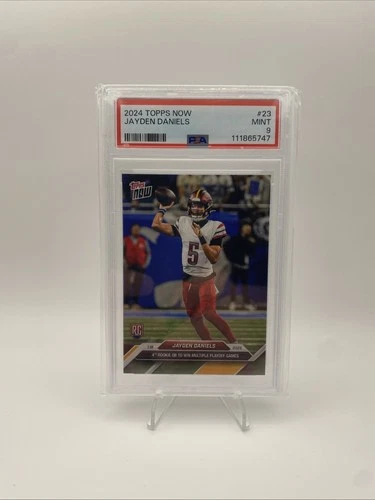 2024 Topps Now - Jayden Daniels #23 (RC) Mint PSA 9 Washington Commanders