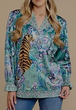 SCHIFFHAUER MUNICH® Blusenjacke, 1/1-Arm Reverskragen Spitzendetails figurumspie