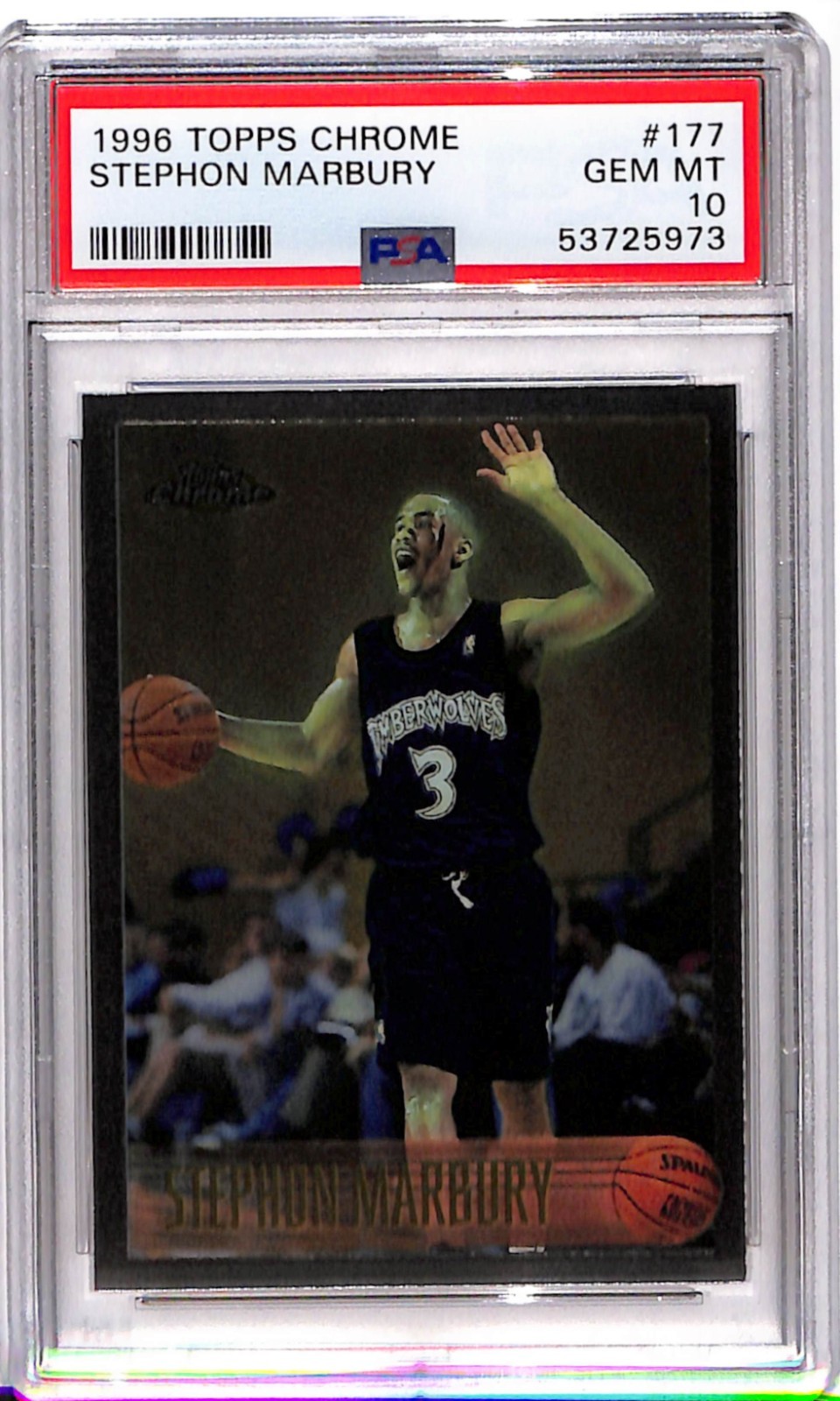 1996-97 Topps Chrome Stephon Marbury #177 PSA 10