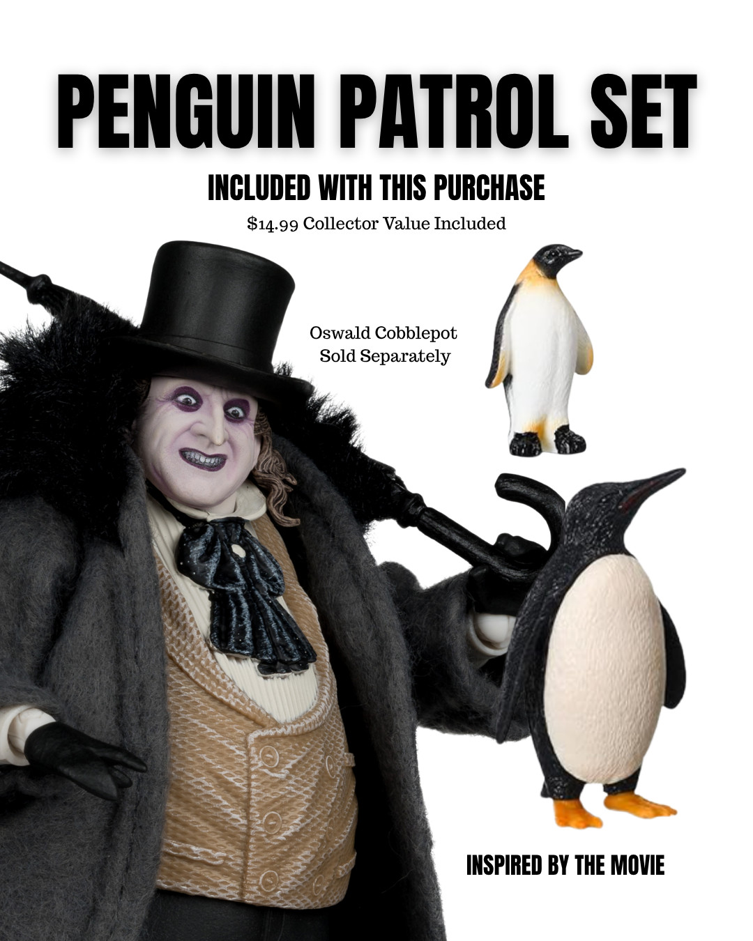 McFarlane DC Batman Returns Deluxe Theatrical Exclusive Catwoman 7” Movie BUNDLE