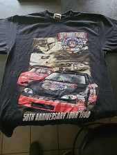 1998 50th ANNIVERSARY NASCAR TOUR (LG) T-Shirt DALE EARNHARDT - RICHARD PETTY VG