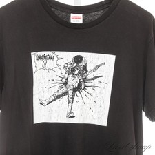 Supreme NY Made in USA FW17 Black Katsuhiro Otomo Akira Yamagata Tee Shirt M