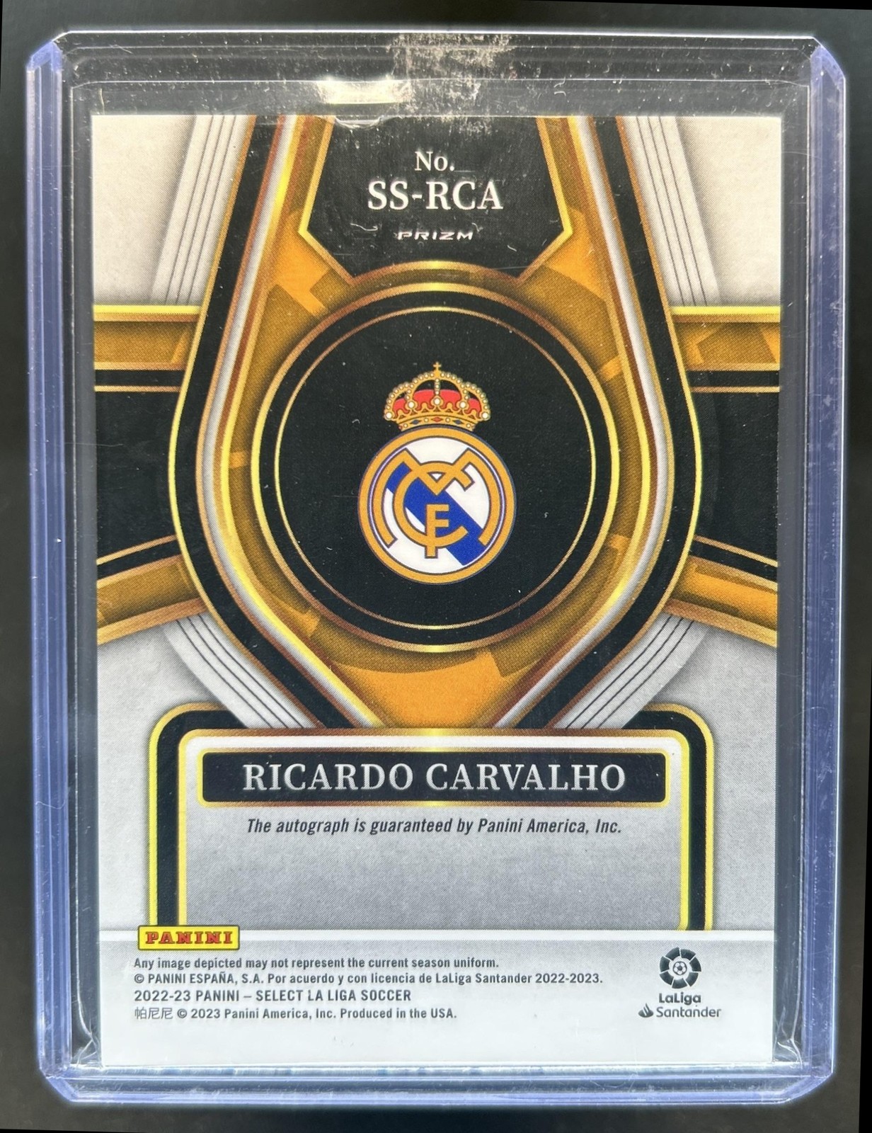 2022-23 Panini Select La Liga Ricardo Carvalho Signatures Rookie Auto #SS-RCA view 2