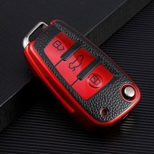 Leather Tpu Car Folding Key Cover Case For Audi A3 8l 8p A4 B6 B7 B8 A6 C5 C6 4f Leather Tpu Car Folding Key Cover Case For Audi A3 8l 8p A4 B6 B7 B8 A6 C5 C6 4f