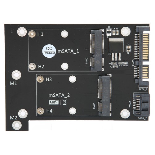 Adapter Card Dual MSATA SSD To Dual SATA3 Fast Reading Speed Converter Comput FY - Afbeelding 18 van 24