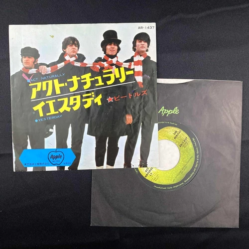 The Beatles Act Naturally & Yesterday 7" Single Japan Import 60s record NM M-
