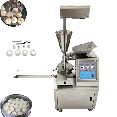 Commercial 110V Automatic 12 Pleat Steamed Stuffed Bun Making Machine 25g-150g