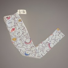 Care Bear Leggings Girls Medium 7-8 Light Blue All Over Print Pull On NWT NEW