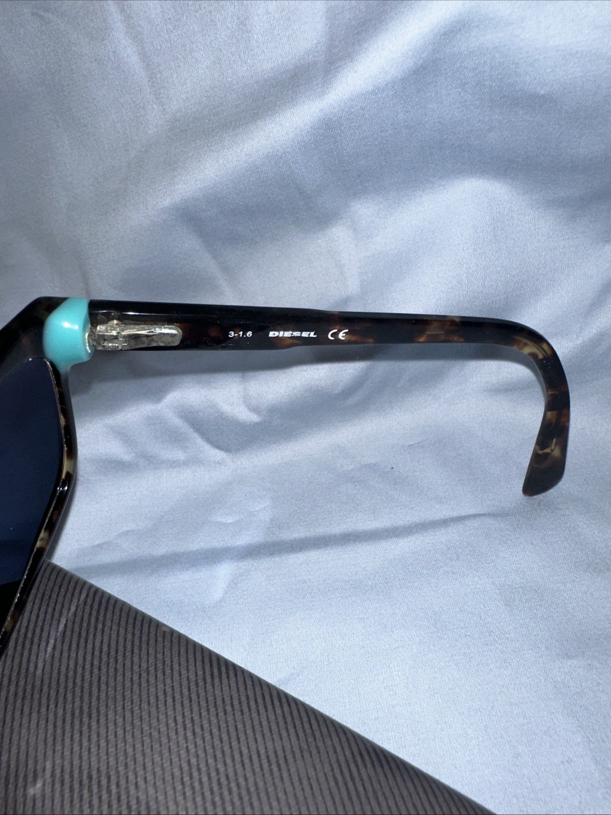 Diesel frames tortoise shell with turquoise accen… - image 3