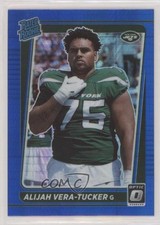 2021 Panini Donruss Optic Rated Rookie Blue Hyper Prizm Alijah Vera-Tucker 0i1i