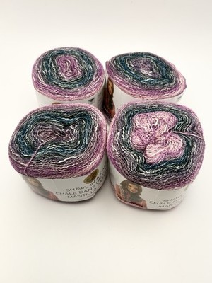 You Pick # of Skeins ~ Lion Brand Shawl in a Cake 'Lotus Blossom' 481yd Sparkle