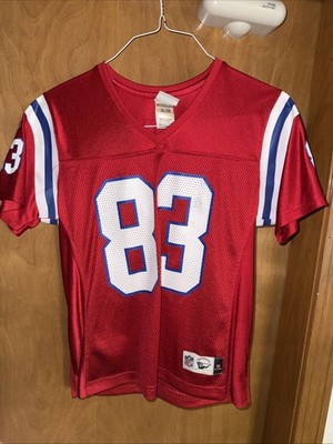 NFL VINTAGE NEW ENGLAND PATRIOTS #83 WES WELKER RED M WOMEN JERSEY