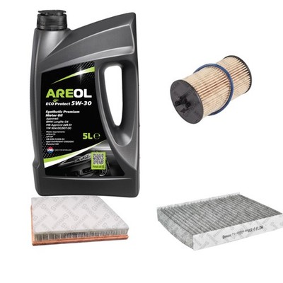 STELLOX Inspektionspaket AREOL ECO Protect 5W-30 5L für Opel Astra J W13 1.4