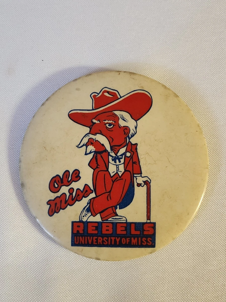 Vintage Ole Miss Rebels Colonel Reb Iron On Patch – Embroidered 3.5" X 3" For Jackets & Bags